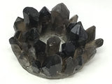 Smoky Quartz Crystal Points Candle Holder