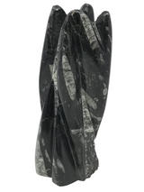 Orthoceras Fossil Sculpture with Self-Standing Base - Small