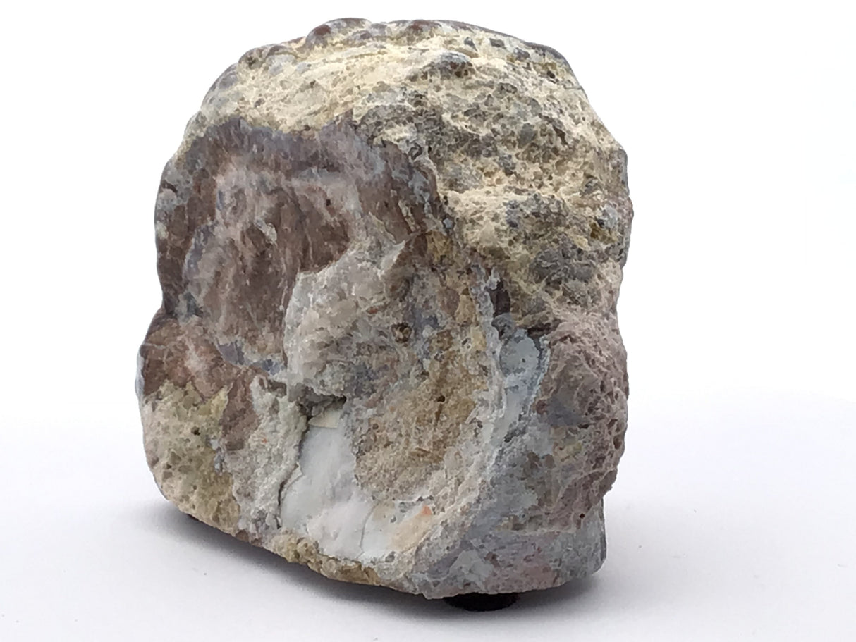 Dugway Geode with Druze - Cut & Felted Periwinkle Druze and Extra Pocket Under