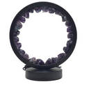 Fluorite Round Ring Table Lamp - Black Finish