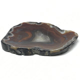 Carnelian Agate Dish with Fortified Quarz Center and Unique Shape
