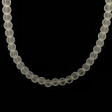 18" Matte 6mm Rounds Beaded Necklace