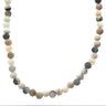 18" Matte 6mm Rounds Beaded Necklace
