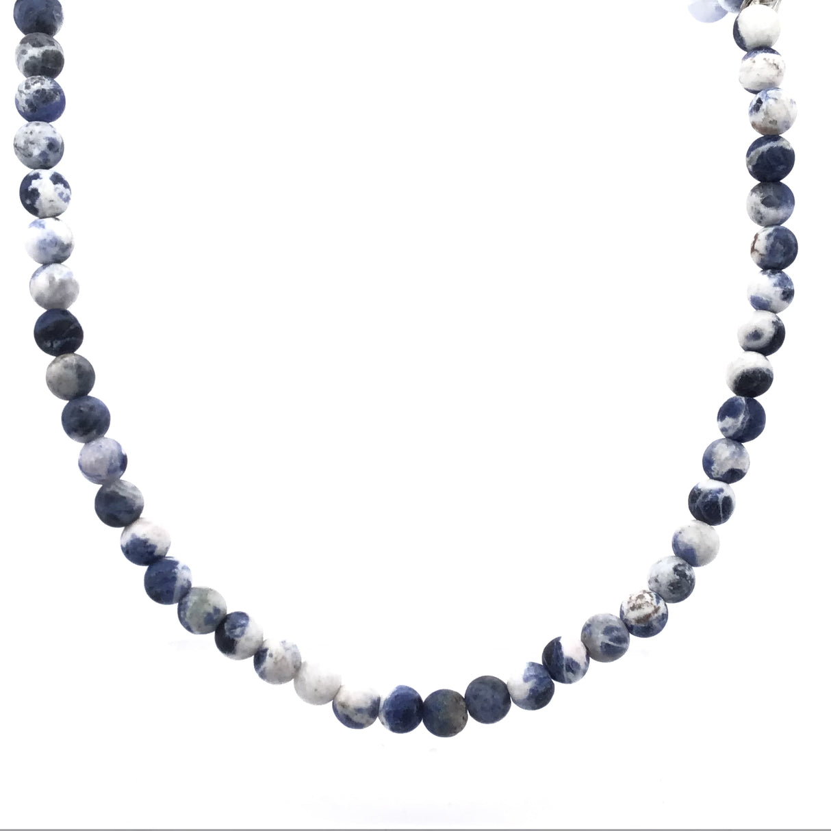 18" Matte 6mm Rounds Beaded Necklace