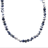 18" Matte 6mm Rounds Beaded Necklace