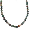 18" Matte 6mm Rounds Beaded Necklace