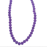18" Matte 6mm Rounds Beaded Necklace