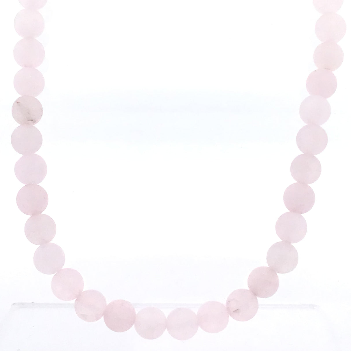 18" Matte 6mm Rounds Beaded Necklace