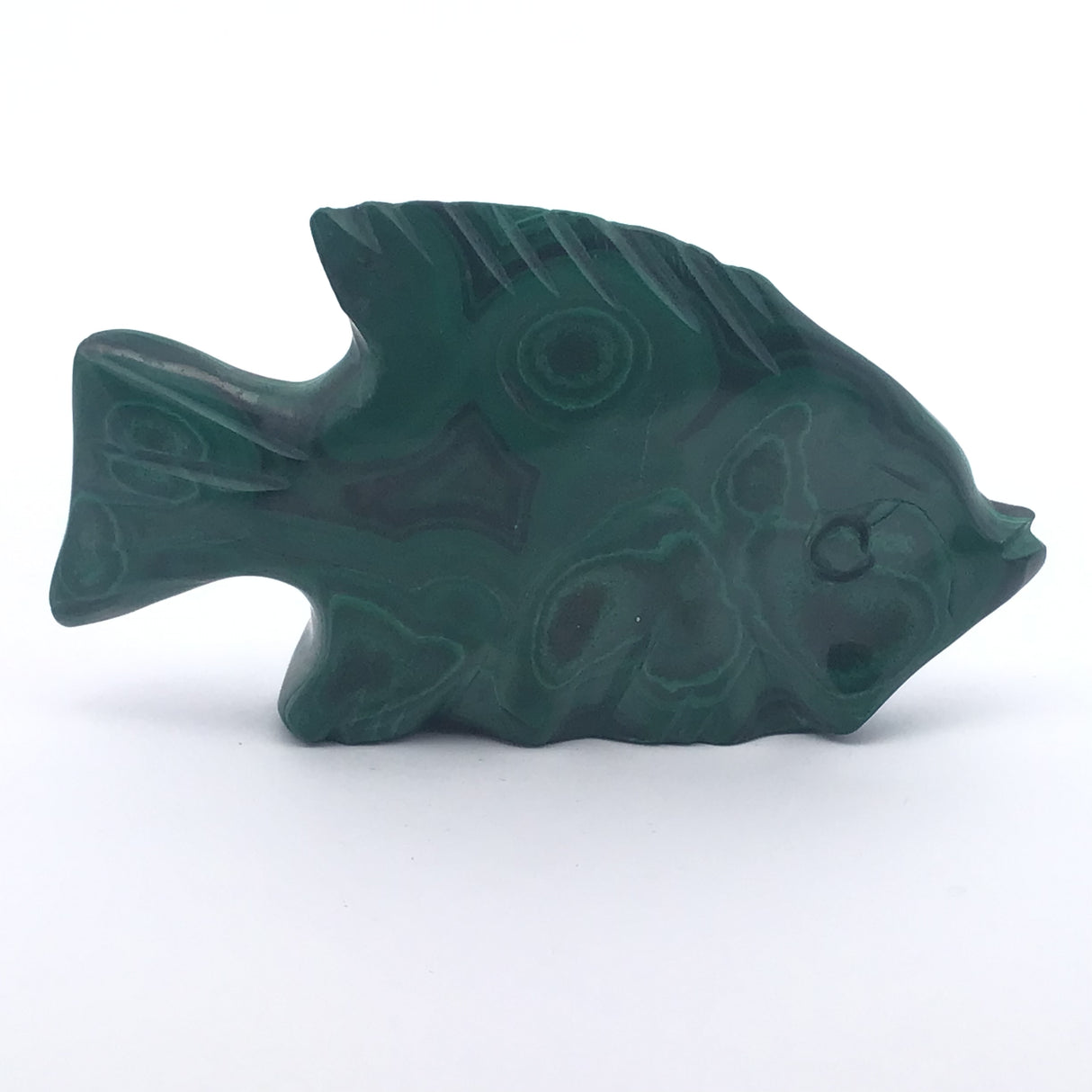Malachite Animal Carving - Fish
