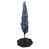 A-Quality Gem Blue Pinnacle Kyanite Cluster On Fitted Metal Stand