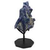 A-Quality Gem Blue Kyanite Cluster on Fitted Metal Stand