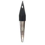 Polished Smoky Quartz Point Pendant Bezel Set in Oxidized 925 Sterling Silver Pointed Bail with Diamond Cut-Out - Crystal Home