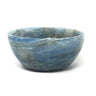Blue Calcite Hand - Carved Round Bowl 5.5"