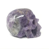 Dream Amethyst Skull Carving - 6"