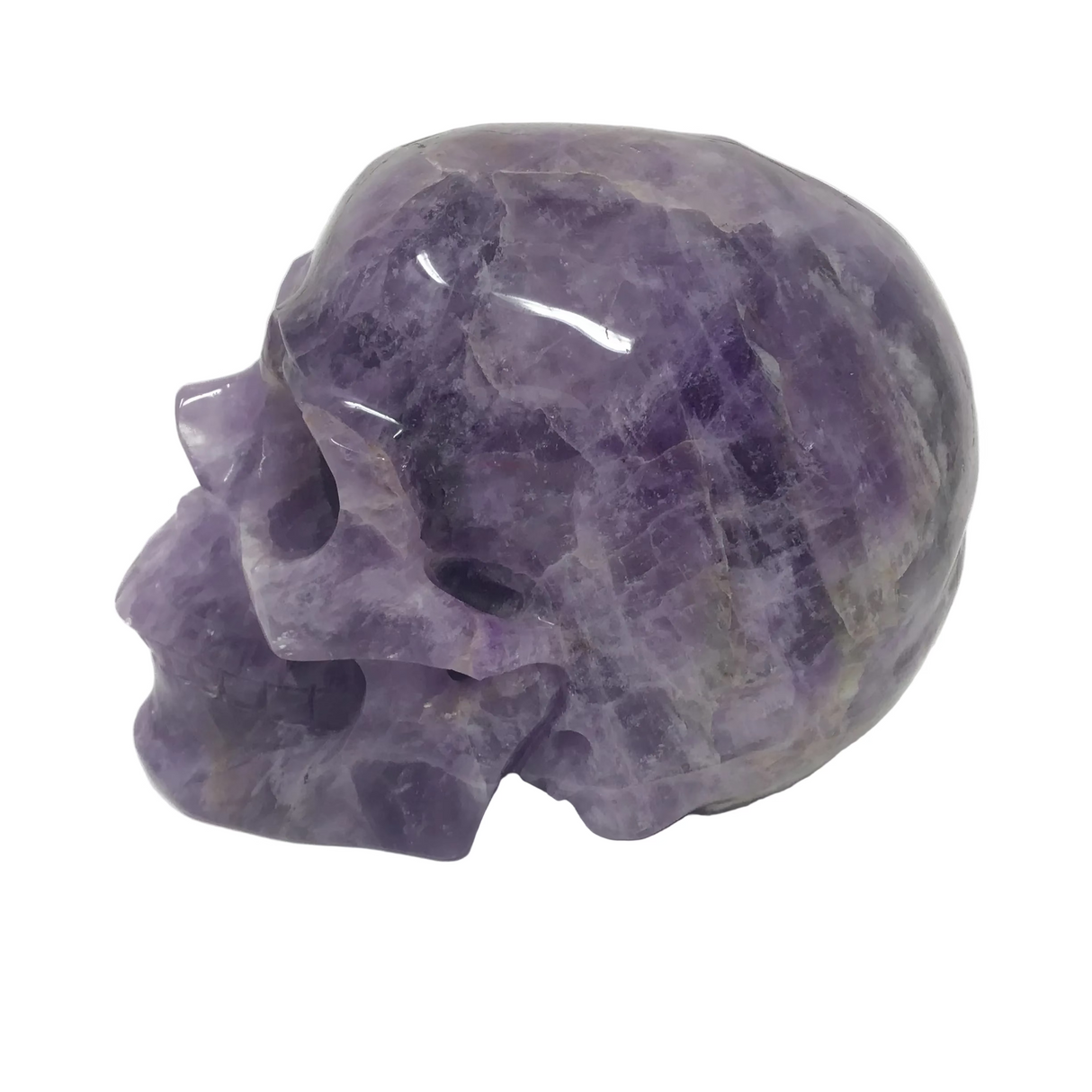 Dream Amethyst Skull Carving - 6"
