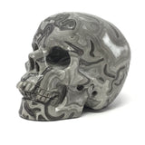 Picasso Jasper Skull Carving - 4.5"