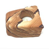 Desert Sandstone Freeform Tealight Candle Holder with Clay Layers