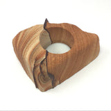 Desert Sandstone Freeform Tealight Candle Holder with Clay Layers - Small Medium