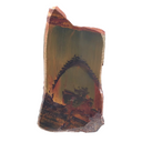 A+ Quality Tigers Eye & Tiger Iron Mountain Scene Slice - Mini