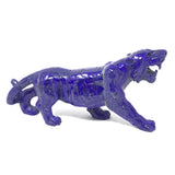 A+ Lapis Lazuli Tiger Carving - Roaring