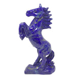 Sculpture de cheval en lapis-lazuli A+ - posture cabrée