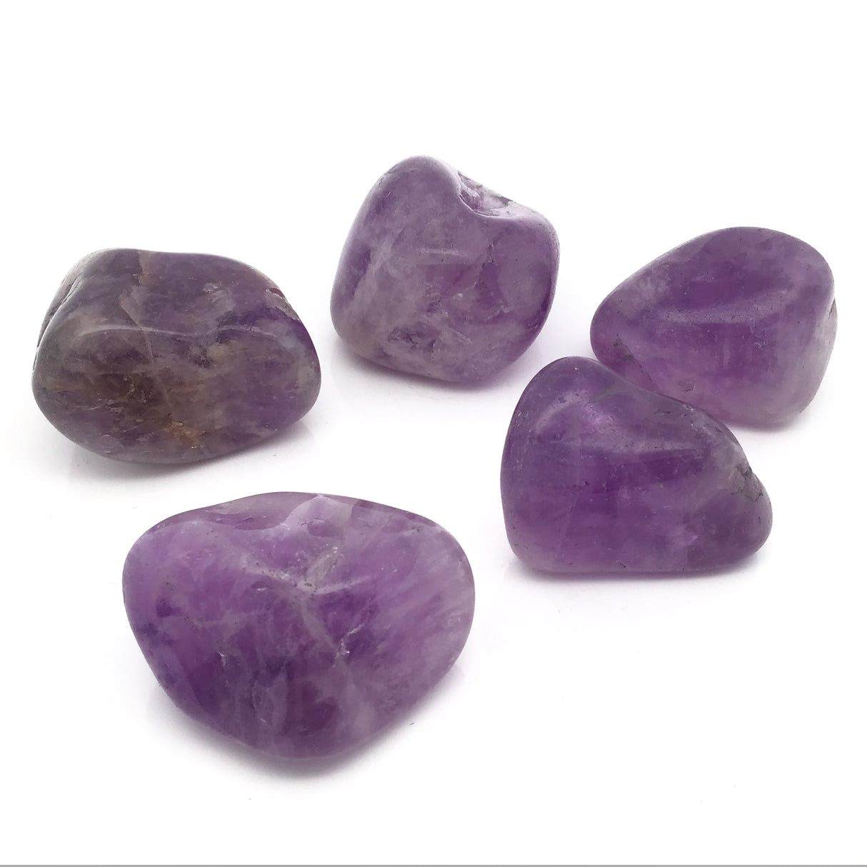 Tumbled Amethyst With Chevron Patterns 1"+ - Sold As Singles