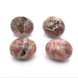 Orbes de rhodochrosite roulée de forme libre