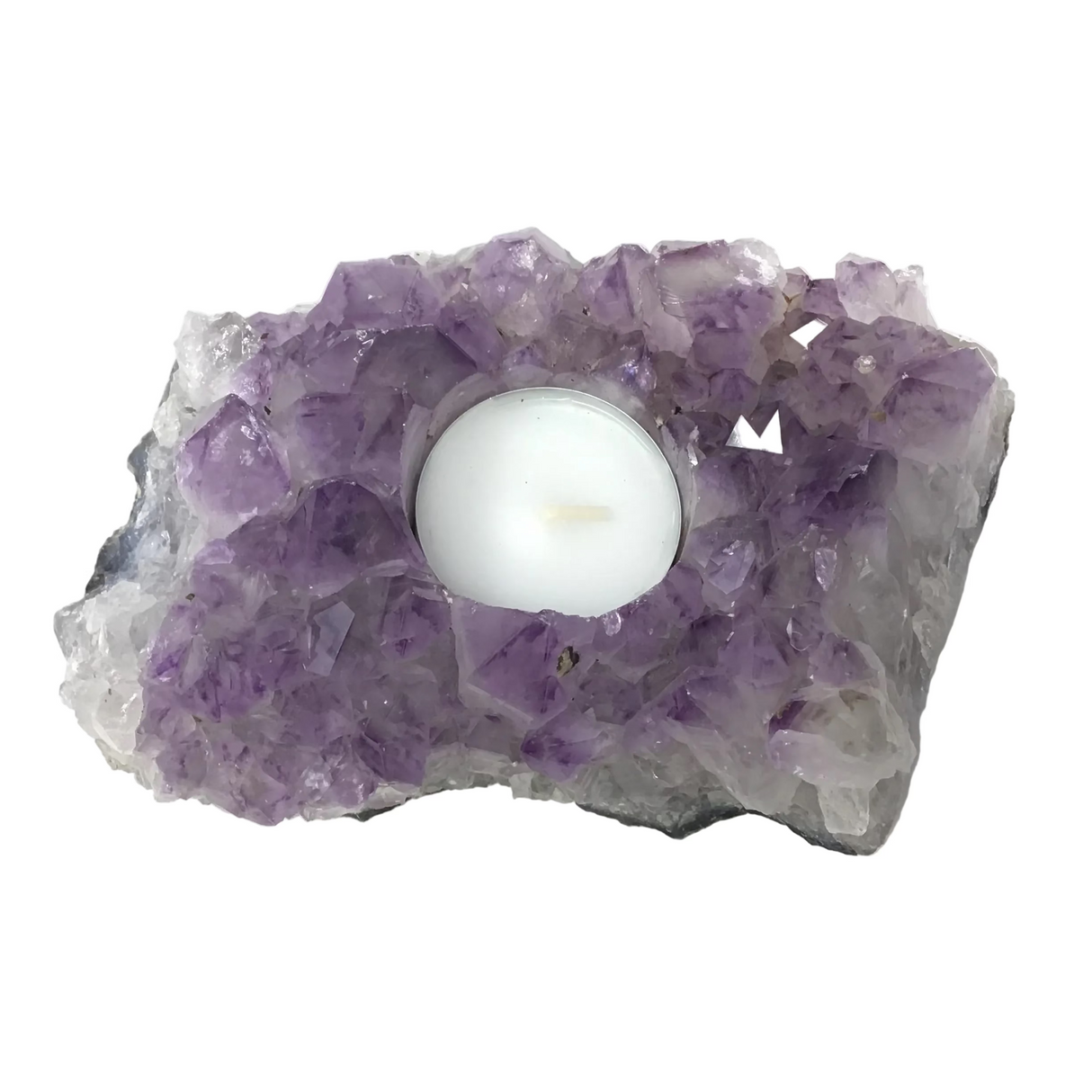 Rose De France Amethyst Tealight Candle Holder - Small