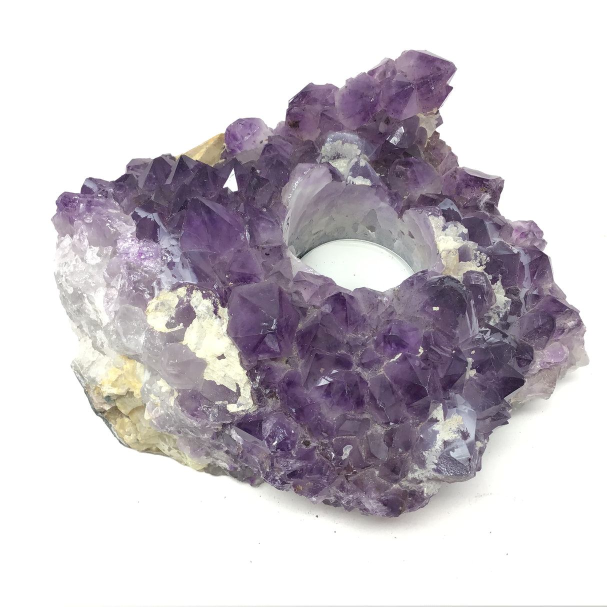Amethyst Crystal Tealight Candle Holder