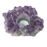 Amethyst Crystal Tealight Candle Holder