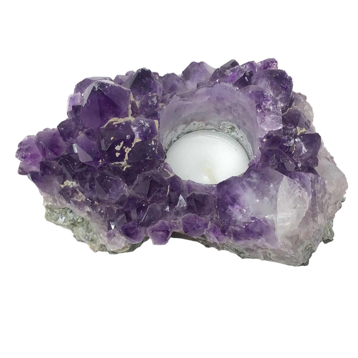 Amethyst Crystal Tealight Candle Holder