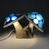 Shroominary Duo Blue Onyx Double Mushroom Luminary