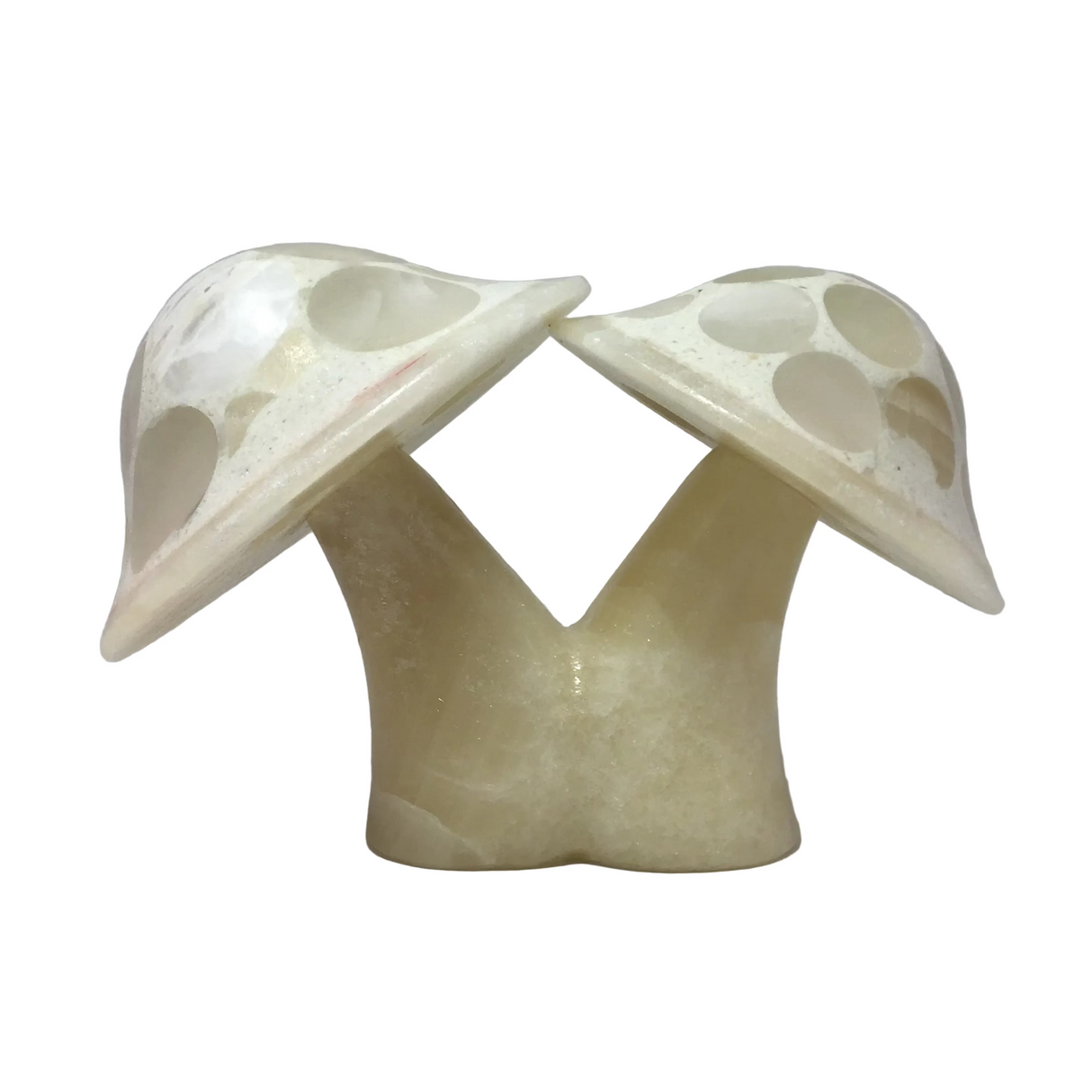 Shroominary Duo Natural Onyx Double Mushroom Luminary