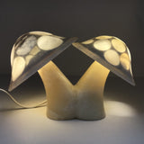 Shroominary Duo Natural Onyx Double Mushroom Luminary