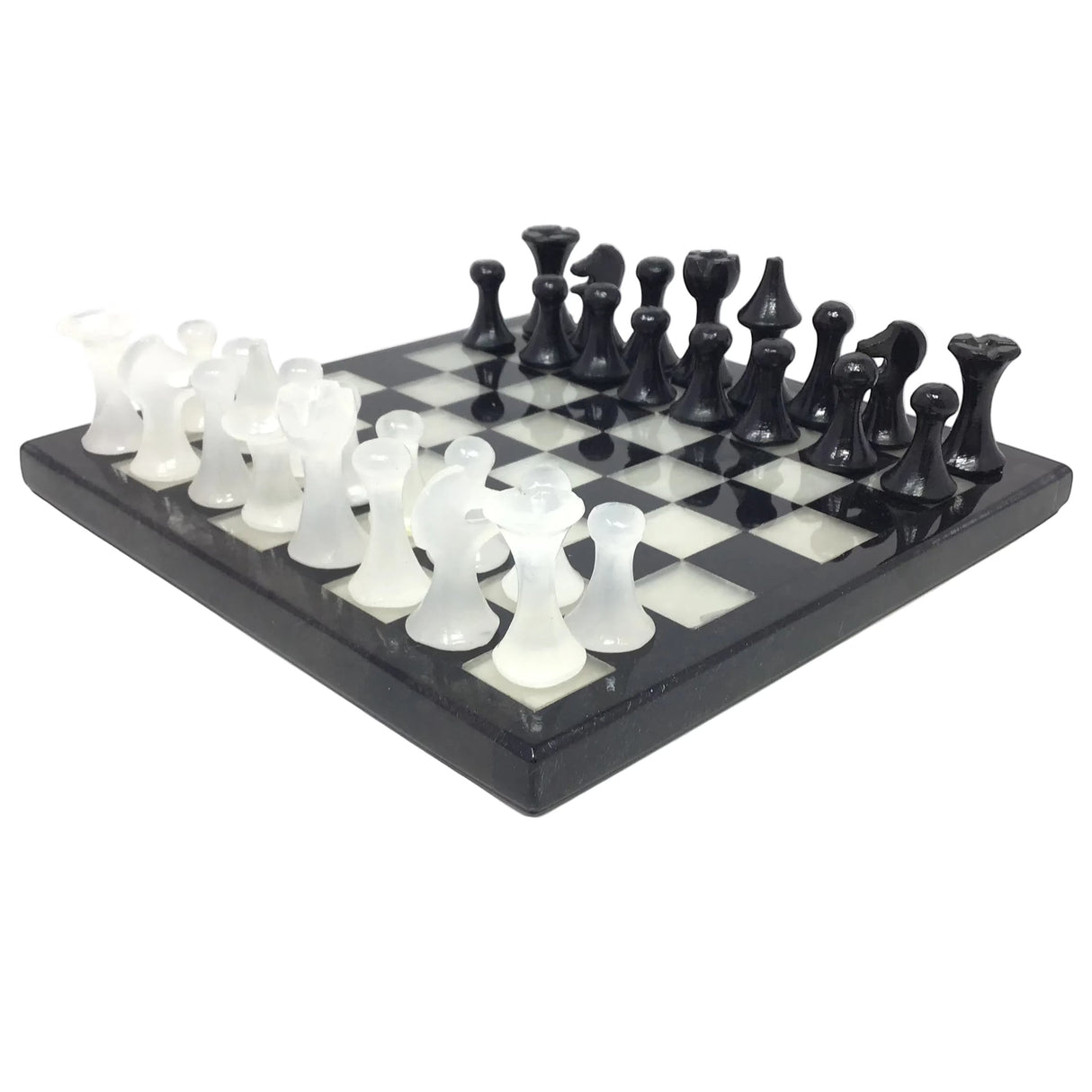 Small Onyx Chess Set with Italian Pieces