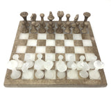 Small Onyx Chess Set with Italian Pieces