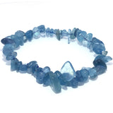 Aquamarine Chip Beaded Bracelet