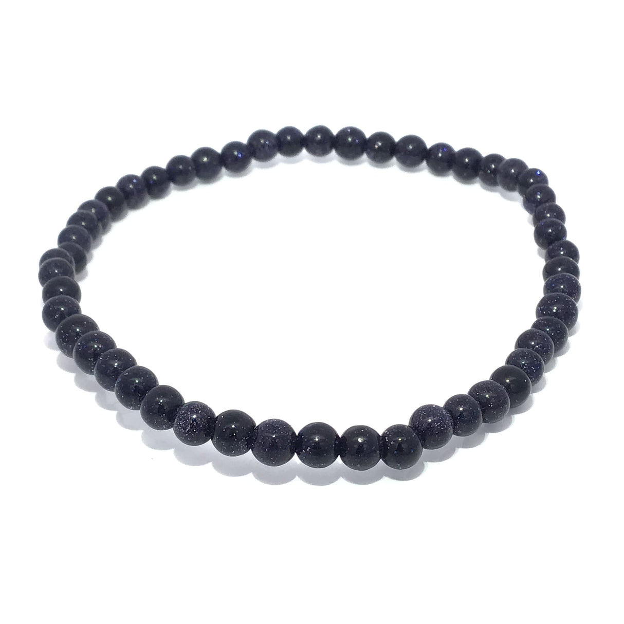 Goldstone Beaded Bracelet - 4mm Rounds