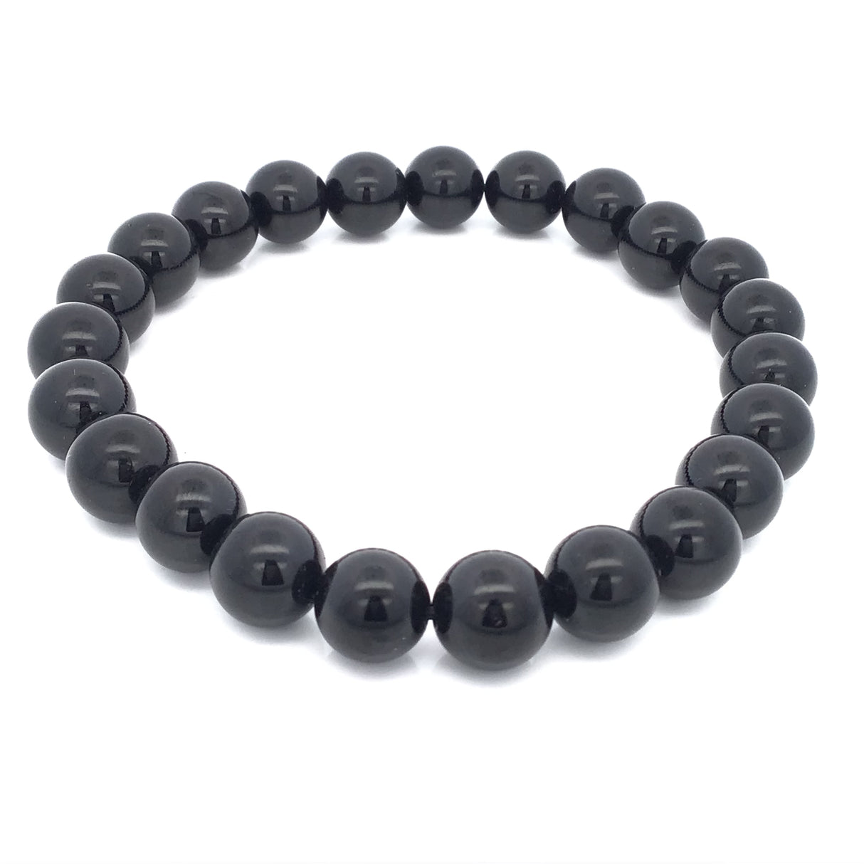 Tourmaline Beaded Bracelet - 8mm Round