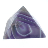 Dye Agate & Quartz Pyramid Carving