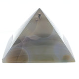 Dye Agate & Quartz Pyramid Carving