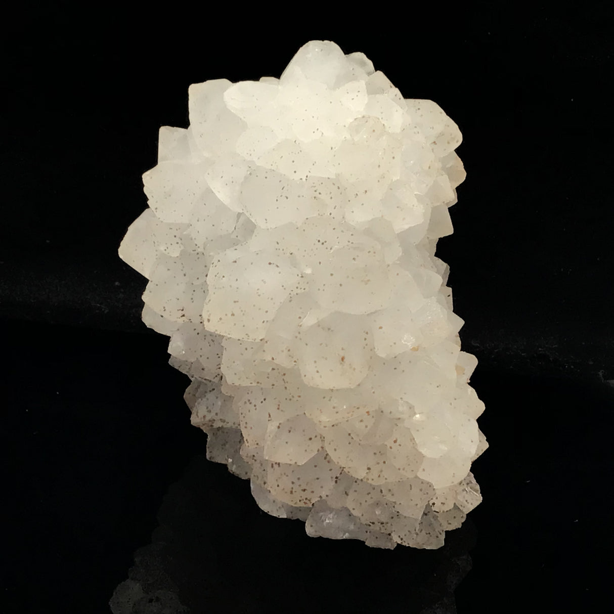 Quartz Stalactite Crystal Chunk with Speckled Mineral Inclusions