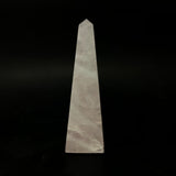 Rose Quartz Obelisk with Chevron Band