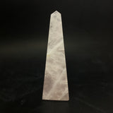 Rose Quartz Obelisk with Chevron Band