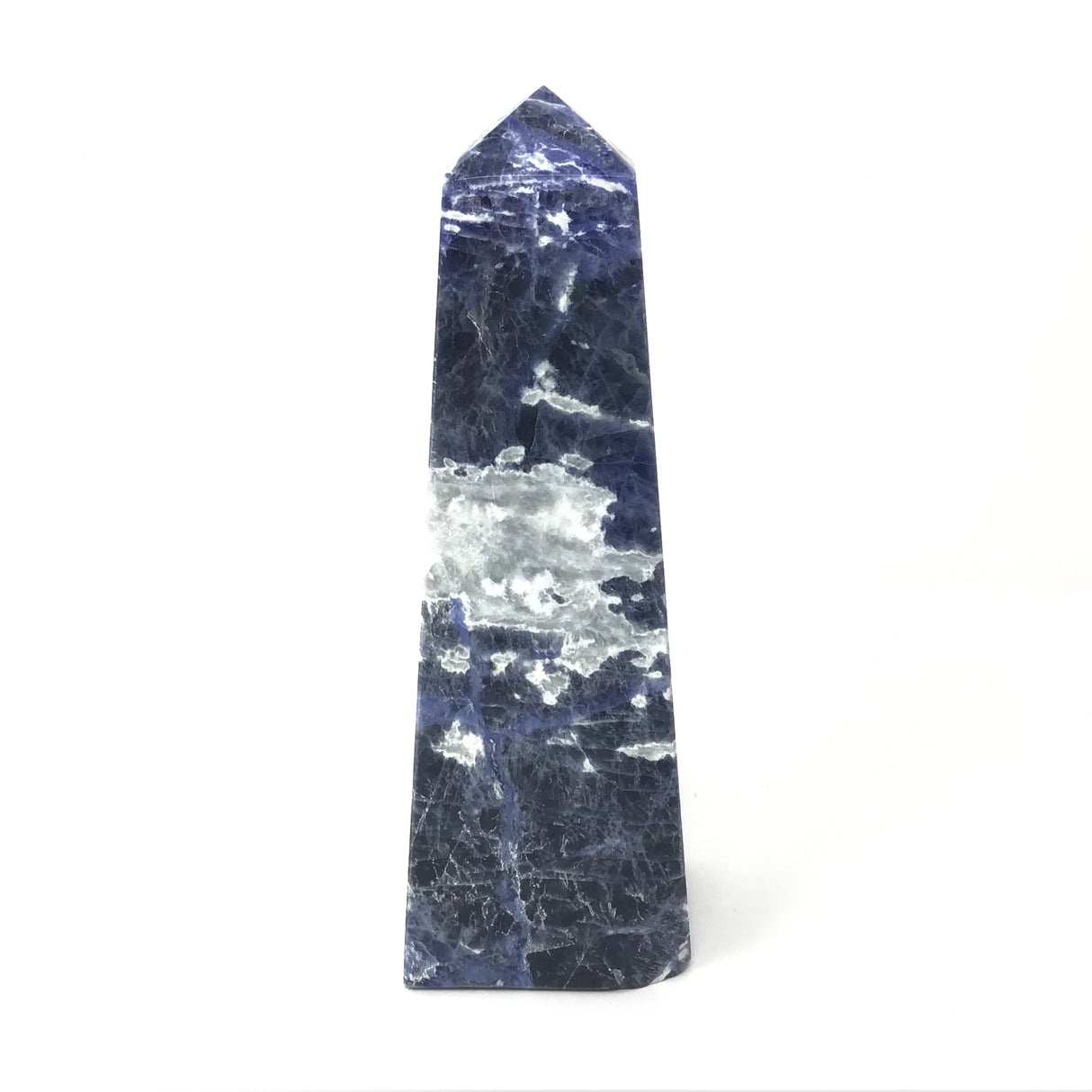 Sodalite Obelisk with White Bands