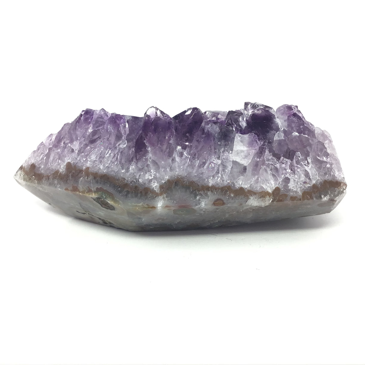 Amethyst Freeform Cut Point with Wild Agate Patterns