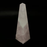 Rose Quartz Obelisk with Chevron Band