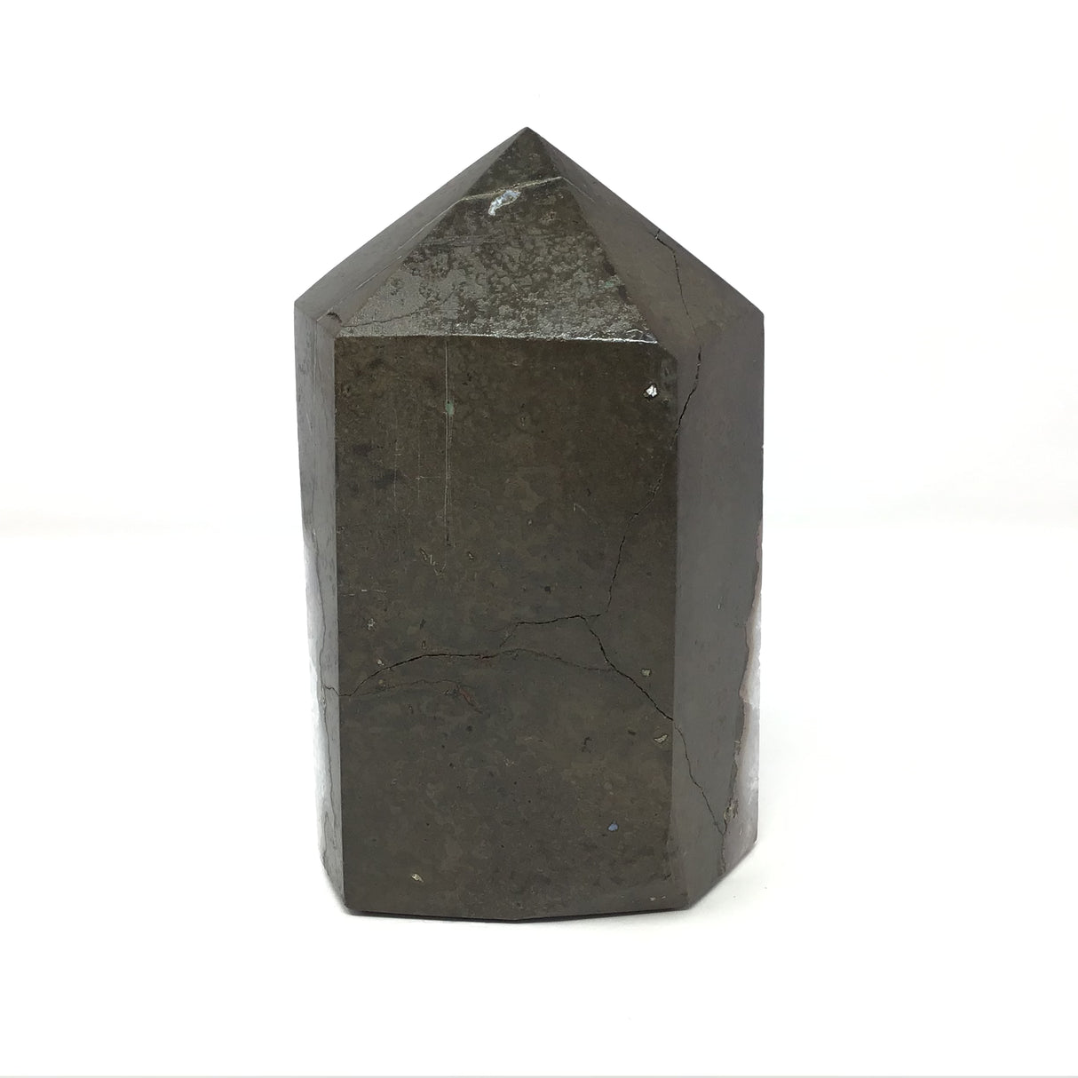 Quartz Druze Cut Point with Quartz Polished Front