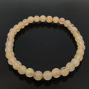 Golden Rutilated Quartz Beaded Bracelet - Milky Rounds