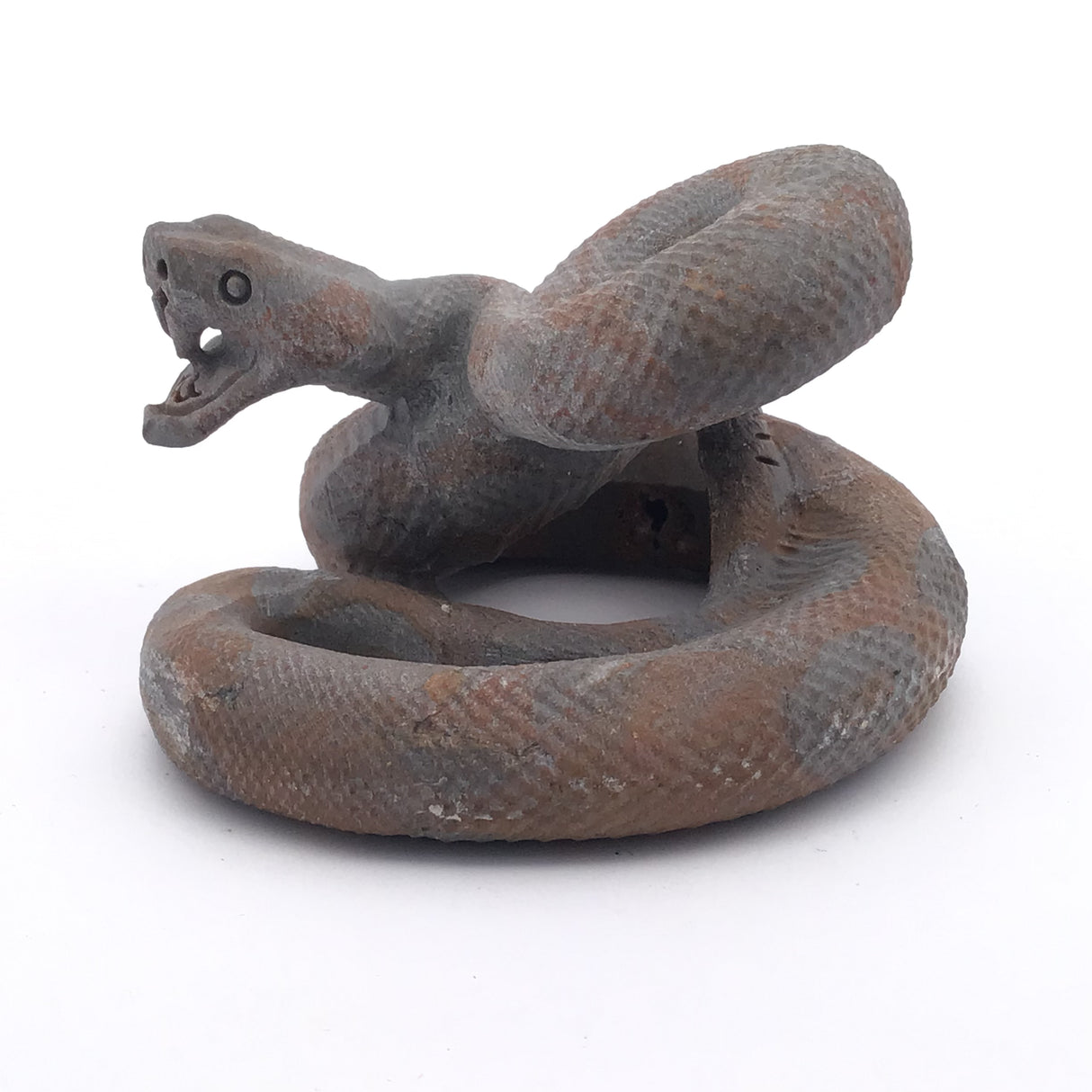Shiva Jasper Ready to Strike Snake Carving